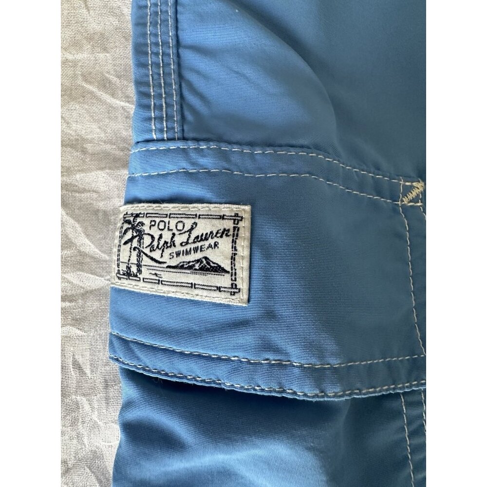 Polo Ralph Lauren Men's Size XL Swimwear Shorts Trunks Blue Lined Preppy Pockets - Picture 3 of 9